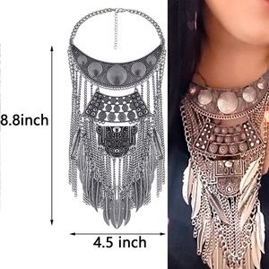 ✨BOHEMIAN ETHNIC CHUNKY BOHO STATEMENT NECKLACE *NEW^